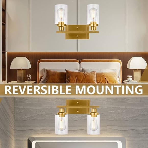 Gold Light Fixture - Picture 4 of 10